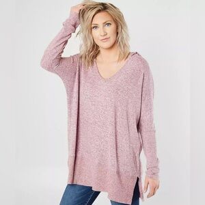 Daytrip Fleece Hooded Tunic Top